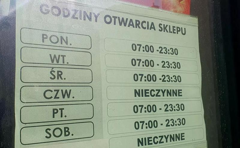 Godziny otwarcia sklepów w Wigilię