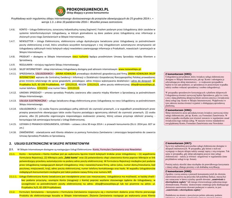 Najczęstsze błędy w regulaminie