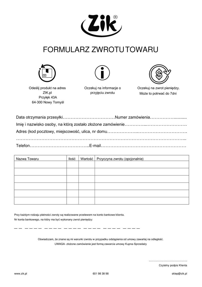 Jakie produkty można zwrócić