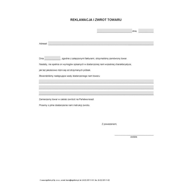 Prawa konsumenta zwroty