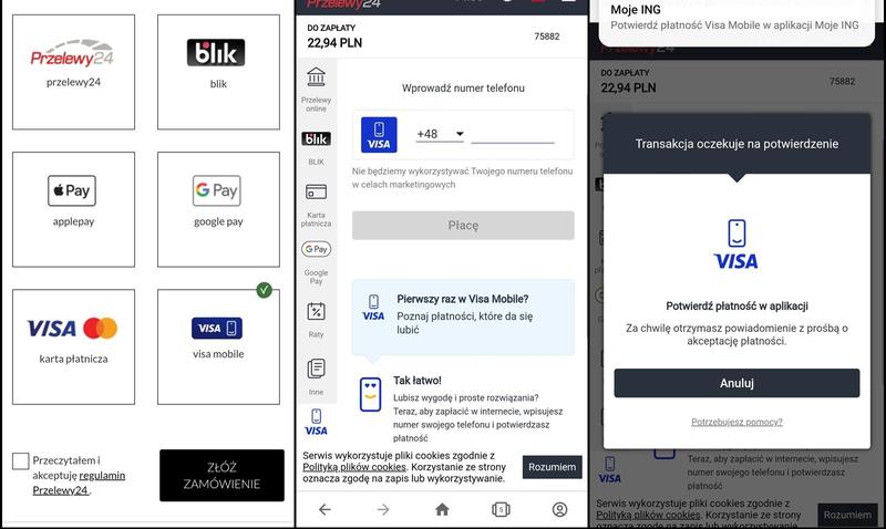 Visa Mobile zakupy online