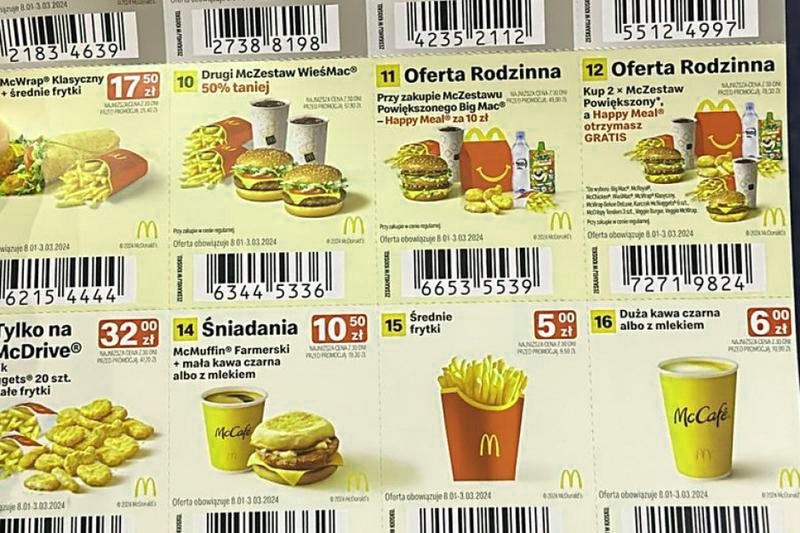 Do kiedy są kupony z McDonald’s? Sprawdź daty ważności!